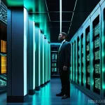 Home 19 대규모 학습 데이터 처리의 도전 과제 - **Prompt 1: Futuristic Data Core**
A vast, meticulously organized futuristic data center, glowin...