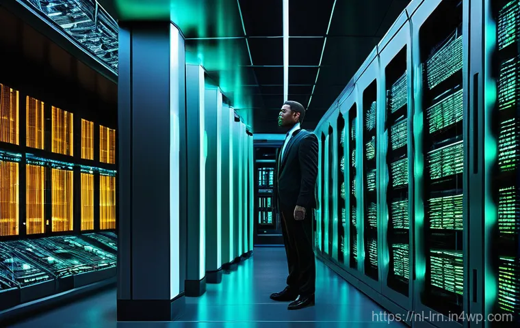 대규모 학습 데이터 처리의 도전 과제 - **Prompt 1: Futuristic Data Core**
A vast, meticulously organized futuristic data center, glowin...